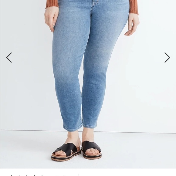 Madewell Curvy Stovepipe Jeans size W28W plus Euclid wash NWT - Picture 4 of 12